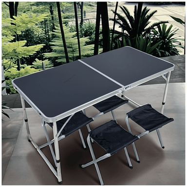 MESA PLEGABLE PARA PICNIC CAMPING PORTÁTIL CON 4 SILLAS - 3