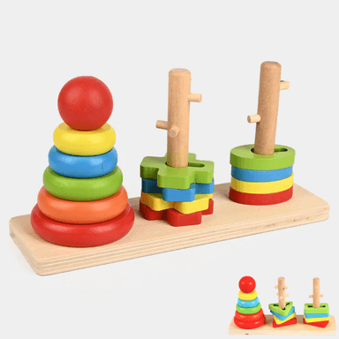 JUGUETE DIDÁCTICO DE MADERA PARA NIÑOS - 1