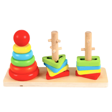 JUGUETE DIDÁCTICO DE MADERA PARA NIÑOS - 2