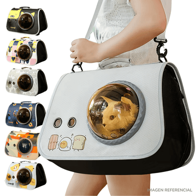 BOLSO TRANSPORTADOR PARA MASCOTAS MULTICOLOR