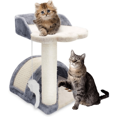 GIMNASIO RASCADOR DE GATO 2 NIVELES 40 X 33 X 33 CM