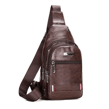 MOCHILA MORRAL BANDOLERA RIÑONERA DE CUERO PU ACCESORIO PARA HOMBRE