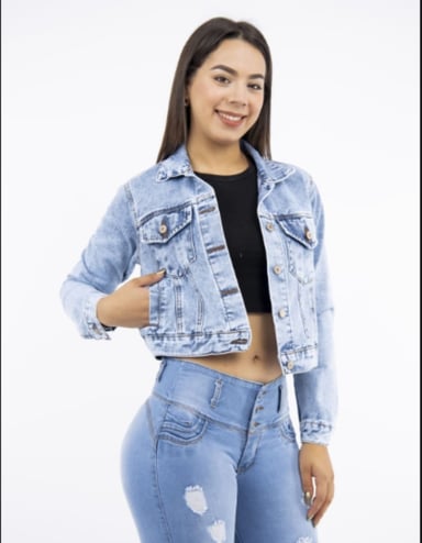 CASACA JEAN CLASICA FIT - 1