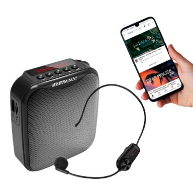 AMPLIFICADOR DE VOZ BATBLACK BT-V317 INALÁMBRICO PORTATIL