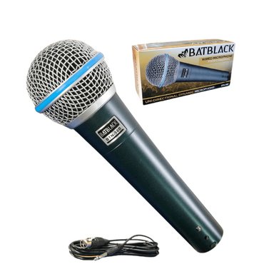 MICROFONO VOCAL ALÁMBRICO BATBLACK BTN-58B