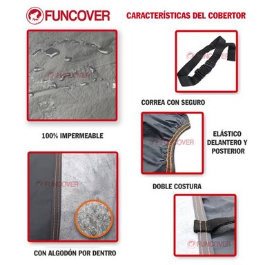 FUNDA FUNCOVER DE CAMIONETA PICK UP MITSUBISHI L200 CON COBERTOR IMPERMEABLE - 2