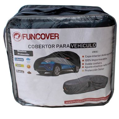 FUNDA PROTECTORA FUNCOVER COBERTOR IMPERMEABLE PARA CAMIONETA CHEVROLET N300 MAX - 5
