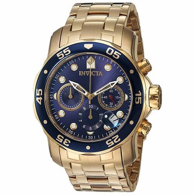 RELOJ INVICTA HOMBRE IN0073 PRO DIVER 73 CRONÓMETRO FECHA DORADO AZUL