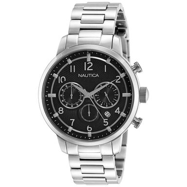 RELOJ NAUTICA HOMBRE ANÁLOGO NAI18510G NCT 15 CRONÓMETRO NEGRO