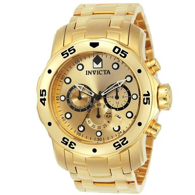 RELOJ INVICTA HOMBRE IN0074 PRO DIVER 74 CRONÓMETRO FECHA DORADO