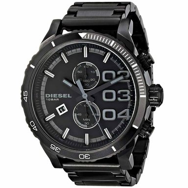 RELOJ DIESEL HOMBRE ANÁLOGO DZ4326 DOUBLE DOWN CRONÓMETRO NEGRO