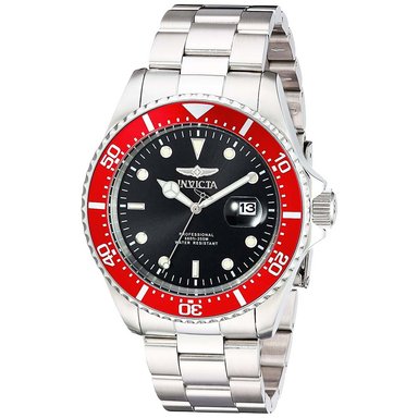 RELOJ INVICTA HOMBRE ANÁLOGO IN22020 PRO DIVER 22020 FECHA PLATEADO ROJO ACERO INOXIDABLE