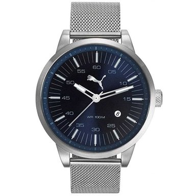 RELOJ PUMA HOMBRE ANÁLOGO PU103641010 COOL DOWN PLATEADO AZUL ACERO INOXIDABLE