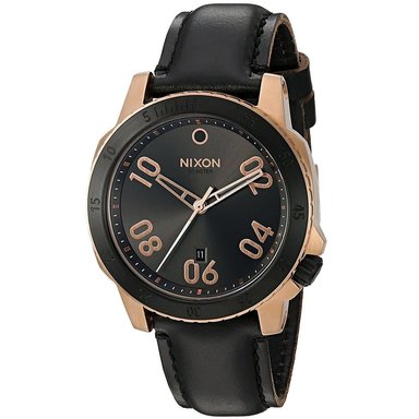 RELOJ NIXON HOMBRE A5082308 RANGER CORREA NEGRO BRONCE CUERO