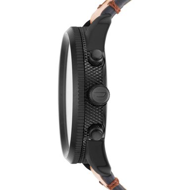 RELOJ DIESEL HOMBRE ANÁLOGO DZ4468 RASP CHRONO CRONÓMETRO FECHA CORREA BEIGE NEGRO CUERO - 2