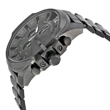 RELOJ DIESEL HOMBRE ANÁLOGO DZ4355 MEGA CHIEF CRONÓMETRO FECHA NEGRO - 2
