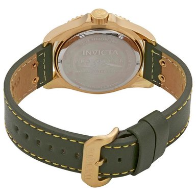 RELOJ INVICTA HOMBRE ANÁLOGO IN22075 PRO DIVER 22075 FECHA CORREA VERDE CUERO - 2