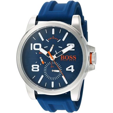 RELOJ HUGO BOSS HOMBRE HB1550008 DETROIT 1550008 MULTIFUNCIONAL CORREA AZUL SILICONA