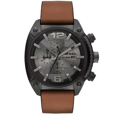 RELOJ DIESEL HOMBRE ANÁLOGO DZ4317 OVERFLOW FECHA CRONÓMETRO MARRÓN NEGRO