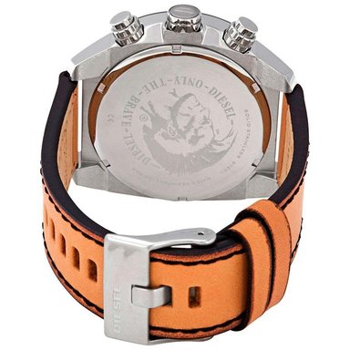 RELOJ DIESEL HOMBRE ANÁLOGO DZ4503 OVERFLOW FECHA CRONÓMETRO BEIGE NEGRO - 2