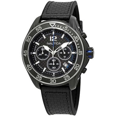 RELOJ NAUTICA HOMBRE NAD25505G NMX 1600 CRONÓMETRO FECHA CORREA NEGRO SILICONA