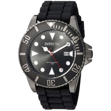 RELOJ INVICTA HOMBRE ANÁLOGO IN90305 PRO DIVER 90305 FECHA GUNMETAL CORREA NEGRA ACERO INOXIDABLE SILICONA