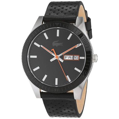 RELOJ LACOSTE HOMBRE 2010982 LEGACY FECHA CORREA NEGRO CUERO