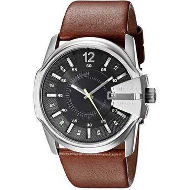 RELOJ DIESEL HOMBRE ANÁLOGO DZ1617 MASTER CHIEF CORREA MARRÓN CUERO