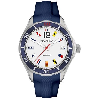 RELOJ NAUTICA HOMBRE ANÁLOGO NAPNSI804 NST 1 CORREA AZUL SILICONA