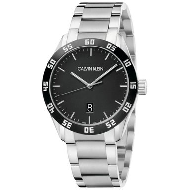 RELOJ CALVIN KLEIN HOMBRE ANÁLOGO K9R31C41 COMPLETE SUIZO PLATEADO NEGRO
