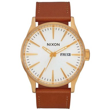 RELOJ NIXON HOMBRE ANÁLOGO A1052621 SENTRY CORREA MARRÓN CUERO