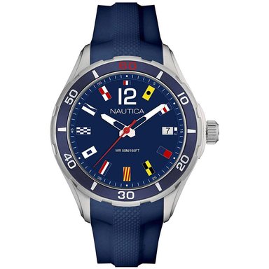 RELOJ NAUTICA HOMBRE NAPNSI802 NST 1 CORREA AZUL SILICONA