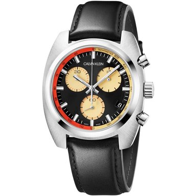 RELOJ CALVIN KLEIN HOMBRE ANÁLOGO K8W371C1 ACHIEVE SUIZO CORREA NEGRO CUERO