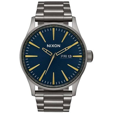 RELOJ NIXON HOMBRE A3562983 SENTRY GRIS GUNMETAL AZUL