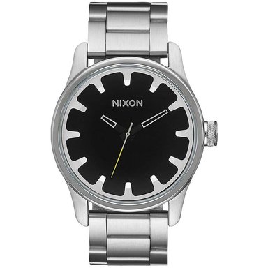 RELOJ NIXON HOMBRE ANÁLOGO A979000 DRIVER PLATEADO NEGRO