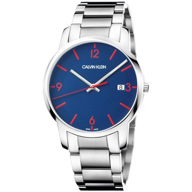 RELOJ CALVIN KLEIN HOMBRE ANÁLOGO K2G2G147 CITY SUIZO PLATEADO AZUL