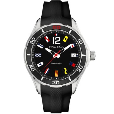 RELOJ NAUTICA HOMBRE NAPNSI801 NST 1 CORREA NEGRO SILICONA
