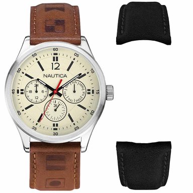 RELOJ NAUTICA HOMBRE NAPNTI806 NCT 1 DOS CORREAS CUERO