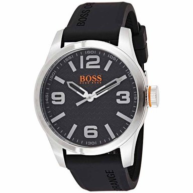RELOJ HUGO BOSS HOMBRE ANÁLOGO HB1513350 PARIS 1513350 CORREA NEGRO SILICONA