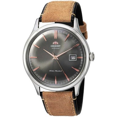 RELOJ ORIENT HOMBRE ANÁLOGO AUTOMÁTICO FAC08003A0 BAMBINO 4 CORREA BEIGE GRIS CUERO