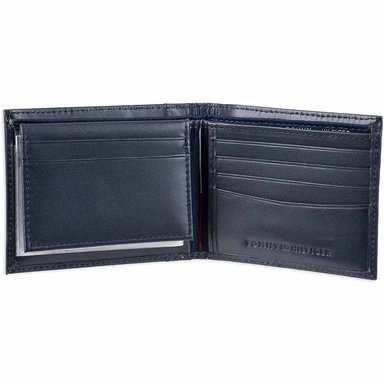 BILLETERA TOMMY HILFIGER CUERO AZUL HOMBRE CAMBRIDGE PASSCASE - 3