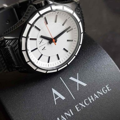 RELOJ ARMANI EXCHANGE HOMBRE ANÁLOGO AX2625 DREXLER NEGRO BLANCO ACERO INOXIDABLE - 3