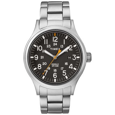 RELOJ TIMEX HOMBRE TW2R46600 ALLIED FECHA LUZ FONDO INDIGLO CORREA PLATEADO ACERO INOXIDABLE