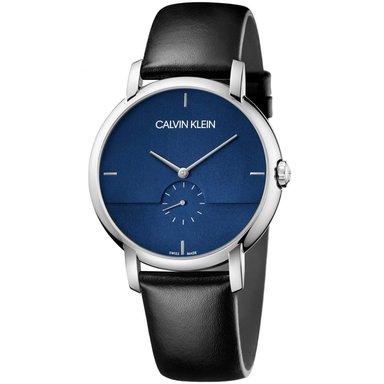 RELOJ CALVIN KLEIN HOMBRE ANÁLOGO K9H2X1CN ESTABLISHED SUIZO CORREA NEGRO AZUL CUERO ACERO INOXIDABLE