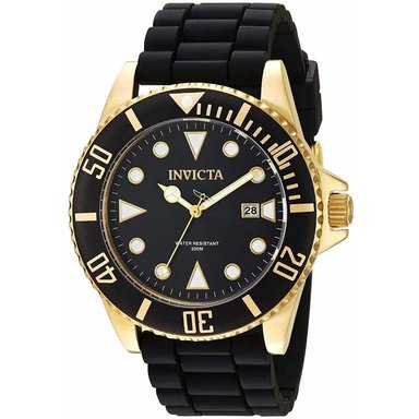 RELOJ INVICTA HOMBRE IN90303 PRO DIVER 90303 FECHA CORREA NEGRO DORADO SILICONA