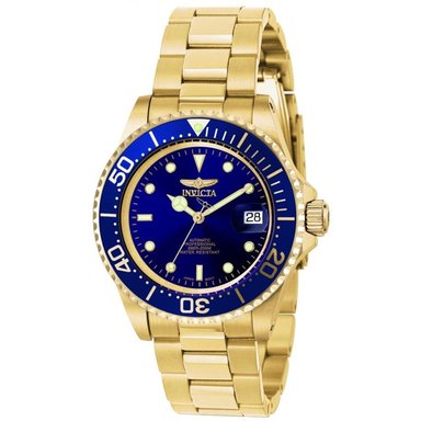 RELOJ INVICTA HOMBRE ANÁLOGO AUTOMÁTICO 8930OB PRO DIVER FECHA DORADO AZUL ACERO INOXIDABLE