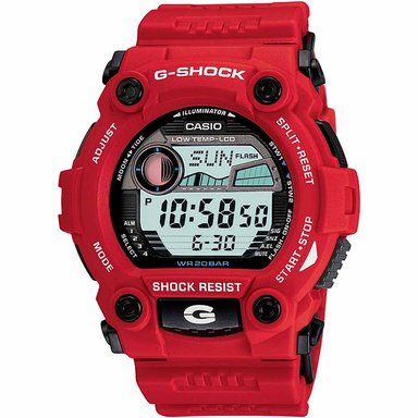 RELOJ CASIO G-SHOCK HOMBRE DIGITAL G7900A-4 ACUÁTICO LUZ AUTOMÁTICA ROJO