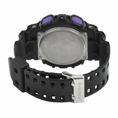 RELOJ CASIO G-SHOCK HOMBRE ANÁLOGO DIGITAL GA110HC-1A LUZ AUTOMÁTICA NEGRO MORADO - 5