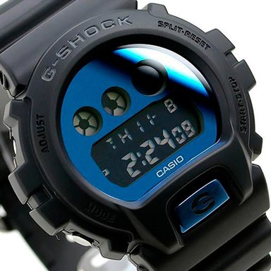 RELOJ CASIO G-SHOCK HOMBRE DIGITAL DW-6900MMA-2 D ALARMA LUZ FONDO ACUÁTICO NEGRO AZUL - 2