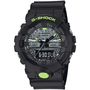 RELOJ CASIO G-SHOCK HOMBRE ANÁLOGO DIGITAL GA800DC-1A ACUÁTICO LUZ AUTOMÁTICA NEGRO
